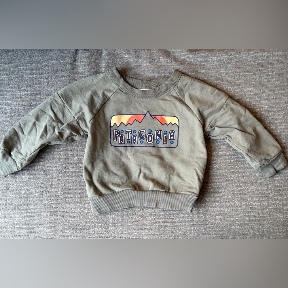 Patagonia Kids' Olive Graphic Sweatshirt